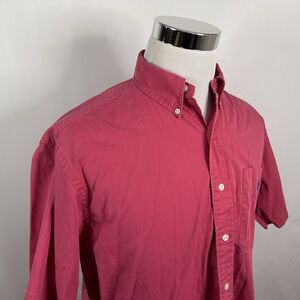Polo Ralph Lauren Medium Vintage Blake Shirt Pink Button Down Short Sleeve